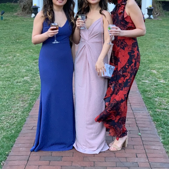 LULU’S INFINITE GLORY SLATE BLUE MAXI DRESS - Picture 3 of 3